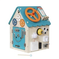 2Kids Toys Activity board Domeček tyrkysový