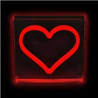 2Kids Toys LED NEON LIGHT lampička Srdce červené
