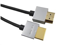 Kábel PREMIUMCORD Slim HDMI, 1 m, High Speed + Ethernet (v1.4), pozlátené konektory