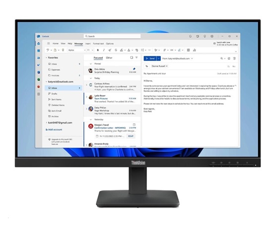 LENOVO LCD S24-4e - 23.8",IPS,16:9,1920x1080,100Hz,250cd/m2,1300:1,4ms(GtG),VGA,HDMI