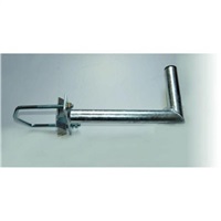 Držák antény na stožár do průměru 120mm s vinklem, žárový zinek, délka 35cm
