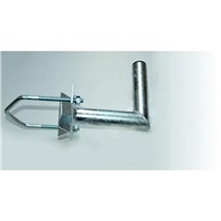 Držák antény na stožár do průměru 150mm s vinklem, žárový zinek, délka 20cm