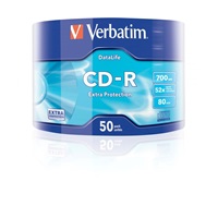 VERBATIM CD-R (50-pack)Wrap/Extra Protection/52x/700MB
