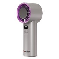 VERBATIM ruční ventilátor Cool 'n' Go Ice Touch, USB-C, šedá/fialová
