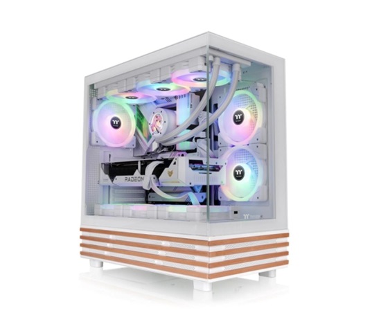 BAZAR - THERMAL TAKE Case View 270 Plus WS ARGB, Průhledná bočnice, bílá, poškozený obal