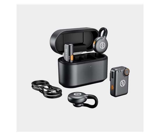 Hollyland LARK M2S Combo Wireless Lavalier Microphone Combo (Space Gray)