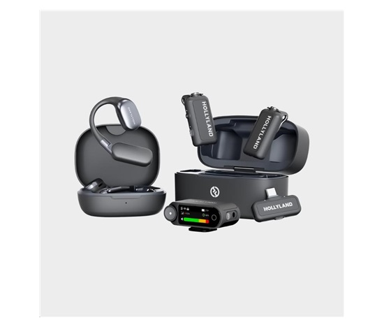 Hollyland LARK MAX 2 Ultimate Combo with OWS Monitor Earphone + Camera RX + USB-C RX