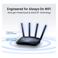 ASUS Router RT-BE58U V2, IPv6, WiFi 7, 1 GB RAM, 1x USB 3.2 Gen, 3600 Mb/s