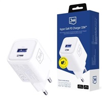 3mk napájecí adaptér Hyper Charger PD 33W GaN QC4+ PPS AFC FCP SCP 1A1C White