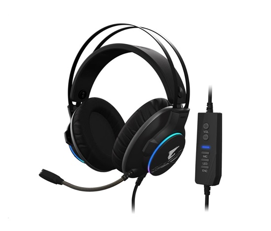 BAZAR GIGABYTE sluchátka s mikrofonem AORUS H1, headset, USB (ROZBALENO)