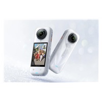 Insta360 X5 akční kamera, bílá, 8K 360° video, triple AI čip, vodotěsnost do 15 m, 6osá stabilizace, 2400 mAh baterie