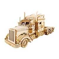 RoboTime dřevěné 3D puzzle Americký tahač