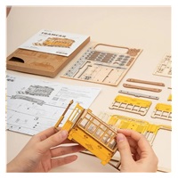 RoboTime dřevěné 3D puzzle Historická tramvaj