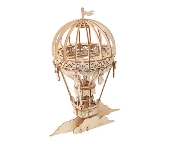 RoboTime dřevěné 3D puzzle Horkovzdušný balón