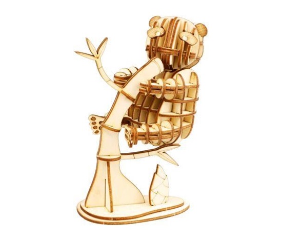 RoboTime dřevěné 3D puzzle Panda