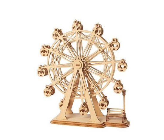 RoboTime dřevěné 3D puzzle Ruské kolo