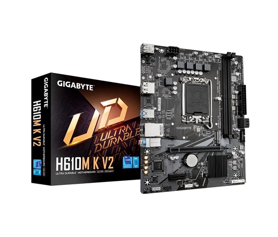 GIGABYTE MB Sc LGA1700 H610M K V2, Intel H610, 2xDDR5, DP, HDMI, mATX
