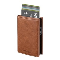 MYBALO Carryx skládací peněženka s výsuvným držákem na karty, Brown