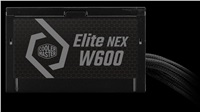 Cooler Master zdroj Elite NEX 600W 230V, 120mm, 80+ White, Mesh (opletené kabely)