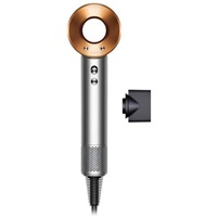 DYSON Supersonic Origin HD07 fén, 1600 W, 3 rychlosti, 4 teploty, koncentrátor, stříbrná/měděná