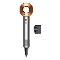 DYSON Supersonic Origin HD07 fén, 1600 W, 3 rychlosti, 4 teploty, koncentrátor, stříbrná/měděná