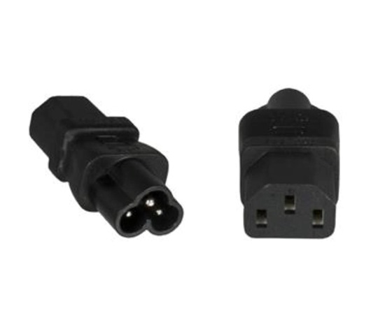 Adaptér IEC C13 na IEC C6 "trojlístek" napětí 230V, 2.5A