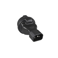 Adaptér IEC C14 na SCHUKO CEE 7/3 napětí 230V, 10A