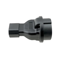 Adaptér IEC C14 na SCHUKO CEE 7/3 napětí 230V, 10A