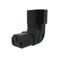 Adaptér vertikálně úhlový IEC C13 na IEC C14 napětí 230V, 10A