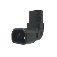 Adaptér vertikálně úhlový IEC C13 na IEC C14 napětí 230V, 10A