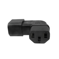 Adaptér úhlový na stranu IEC C13 na IEC C14 napětí 230V, 10A