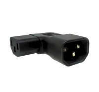 Adaptér úhlový na stranu IEC C13 na IEC C14 napětí 230V, 10A