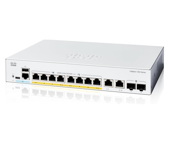 BAZAR - Cisco Catalyst switch C1300-8P-E-2G (8xGbE,2xGbE/SFP combo,8xPoE+,60W,fanless) - REFRESH - rozbaleno