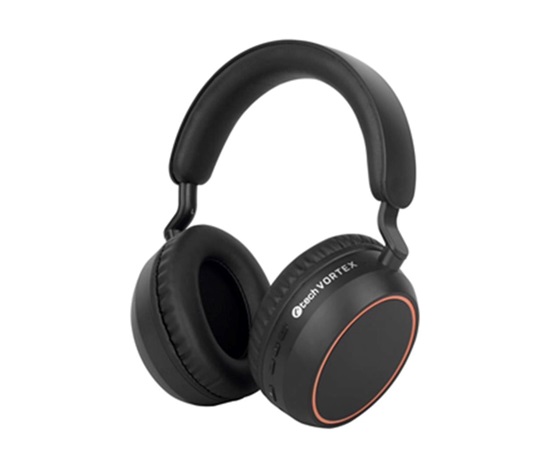 C-TECH Sluchátka Vortex BHS-01, Bezdrátová, Bluetooth, černá
