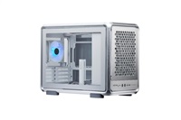 Cooler Master case MasterFrame 400 Mesh Silver, mATX, Průhledná bočnice, 1x 120 mm ARGB Fan, Střibrná