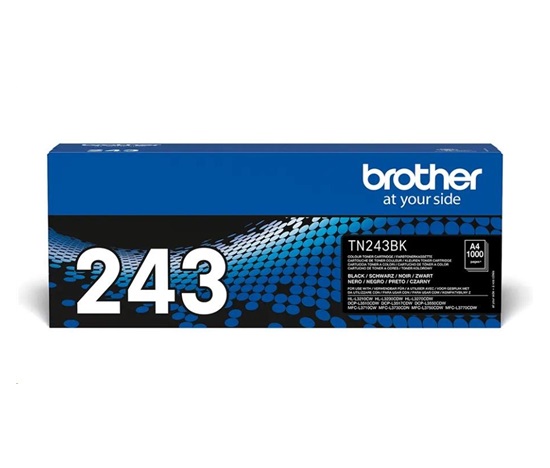 BAZAR - BROTHER Toner TN-243BK - PRO HLL3210 HLL3270 DCPL3510 DCPL3550 MFCL3730 MFCL3770 - cca 1000stran - Poškozený oba