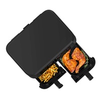 Salente DoubleAir, duální horkovzdušná fritéza, 11 l, černá