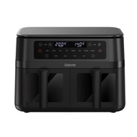 Salente DoubleAir, duální horkovzdušná fritéza, 11 l, černá