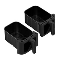 Salente DoubleAir, duální horkovzdušná fritéza, 11 l, černá