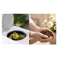 Salente EcoBoost, elektrický kompostér, 3,8 l, bílý