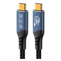PREMIUMCORD Kabel USB4™ Version2.0 80Gbps 16K@60Hz 240W Thunderbolt 3 a 4 kabel 1m