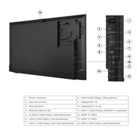 LENOVO LCD E55 - 54.6”,VA,matný,16:9,3840x2160,60Hz,8ms,400cd/m2,5000:1,HDMI,DP,USB-C,RJ45,USBHub,VESA