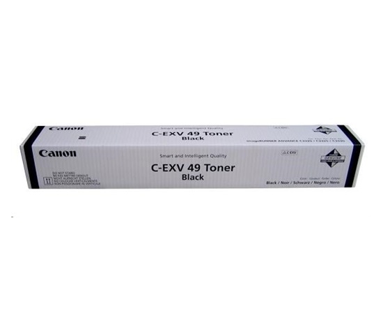 BAZAR - Canon toner C-EXV 49  Black (iR-ADV C3330i/3325i/3320i) - Poškozený obal (Komplet)