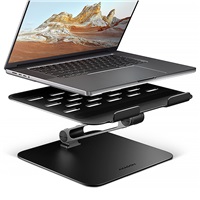 AXAGON STND-LQB hliníkový HQ stojan na notebook 10"-17.3" nastaviteľná výška a uhol, čierny