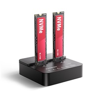 AXAGON ADSA-M2C22L, USB-C 20Gbps dokovacia stanica pre 2× M.2 NVMe SSD s funkciou klonovania