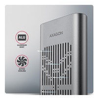 AXAGON EEM2-20GD, USB-C 20Gbps externý box pre dva M.2 NVMe SSD s funkciou klonovania