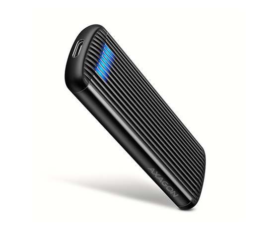 AXAGON EEM2-SC, USB-C 10Gbps externý box pre M.2 NVMe SSD, bezskrutkový, rebrovaný hliník