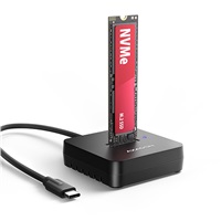AXAGON ADSA-M2C11L, USB-C 10Gbps dokovacia stanica pro 1× M.2 NVMe SSD