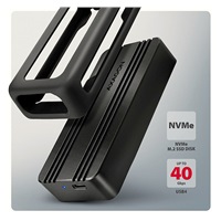 AXAGON EEM2-40G, USB-C 40Gbps externý box pre M.2 NVMe SSD, zosilnený hliník