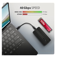 AXAGON EEM2-40G, USB-C 40Gbps externý box pre M.2 NVMe SSD, zosilnený hliník